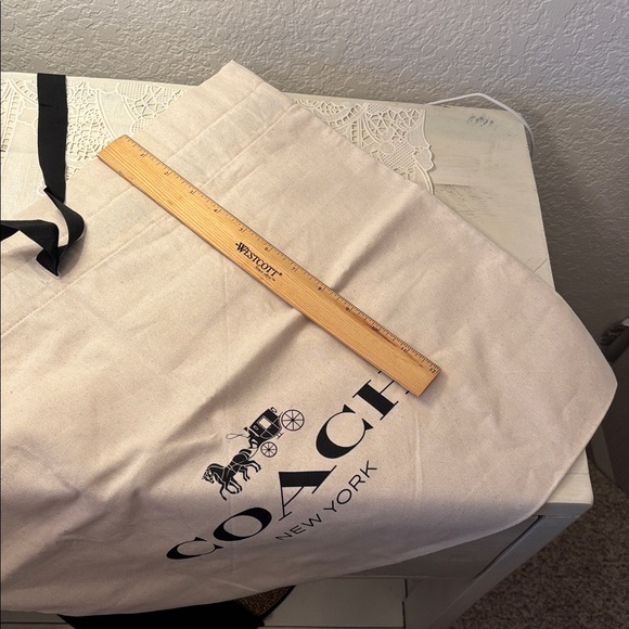 Coach New Dust Bag for Handbag Travel Storage Etc Beige Black - Picture 5 of 7